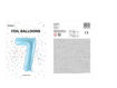 Picture of FOIL BALLOON NUMBER 7 PASTEL BLUE 34 INCH